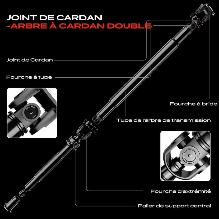 Arbre de transmission BMW Série 3 E46 Boîte Auto - 1373 mm - 35% de remise