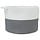 Panier à linge en coton gris et blanc Ø 55x36 cm - 29% de remise