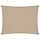 Voile d'ombrage rectangulaire 5x6 m beige - 34% de remise