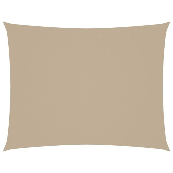 Voile d'ombrage rectangulaire 5x6 m beige - 34% de remise
