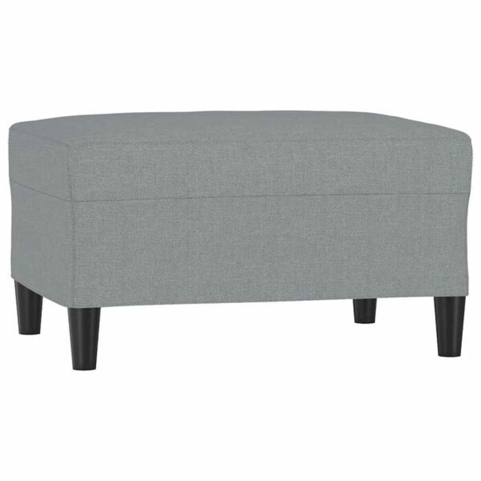 Repose-pieds design en tissu gris clair - 33% de remise