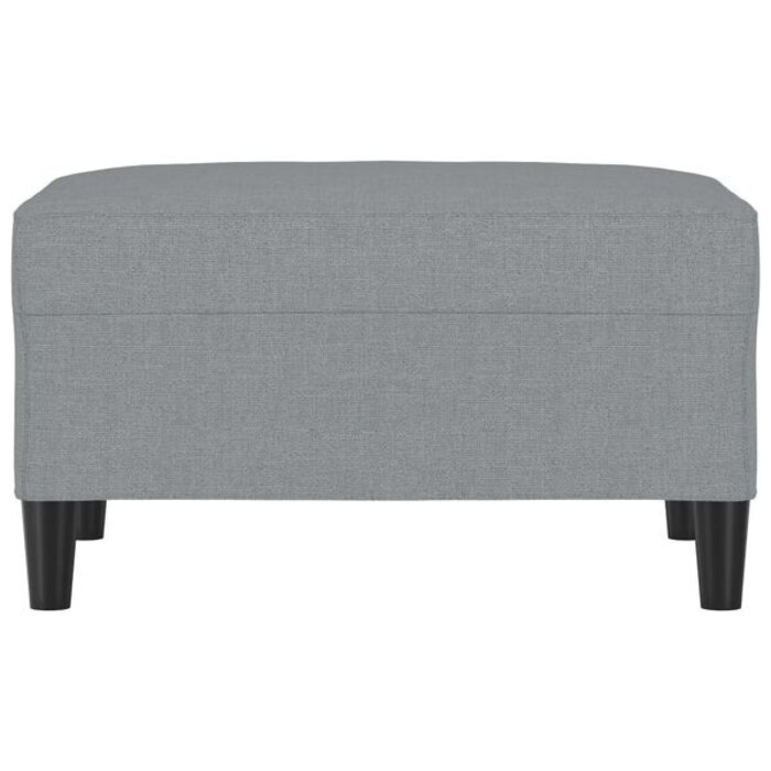 Repose-pieds design en tissu gris clair - 33% de remise