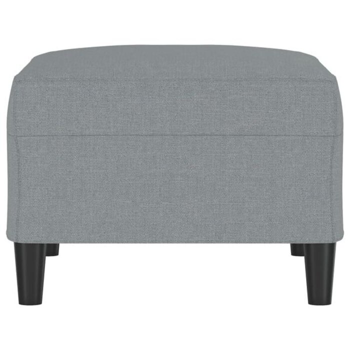 Repose-pieds design en tissu gris clair - 33% de remise