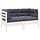 Banc de jardin 2 places en pin blanc avec coussins - 35% de remise