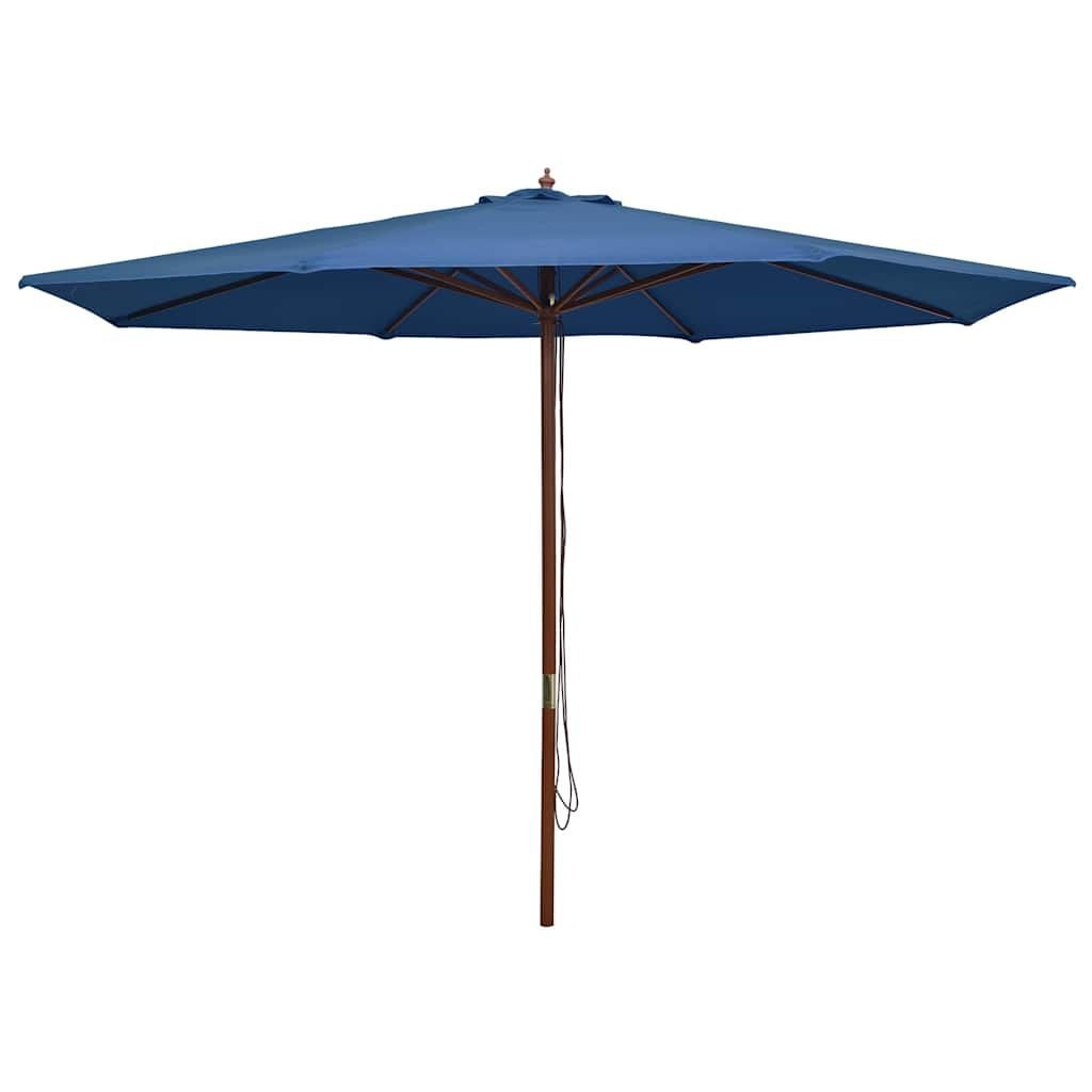 Parasol de jardin bois bleu 350 cm - 38% de remise