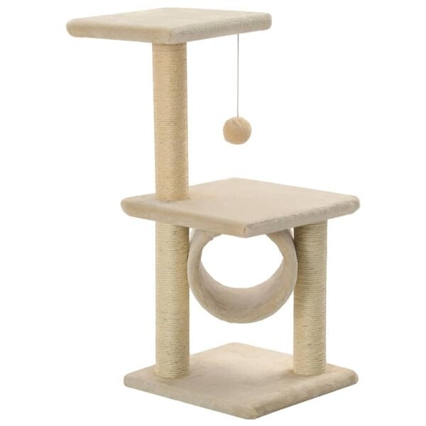 Arbre à chat 65 cm - Beige - 32% de remise