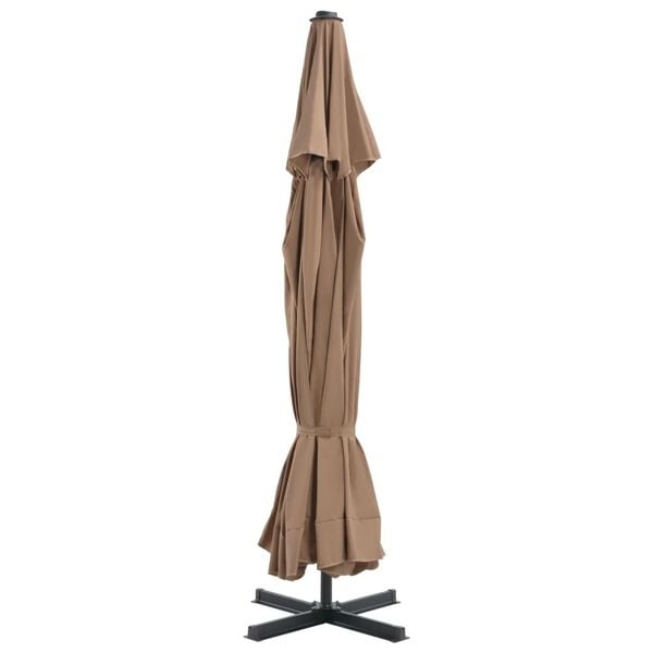 Parasol suspendu 500 cm taupe - 35% de remise