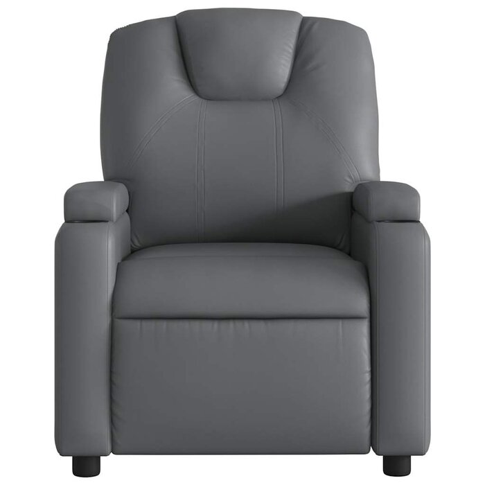 Fauteuil inclinable en similicuir gris - 35% de remise
