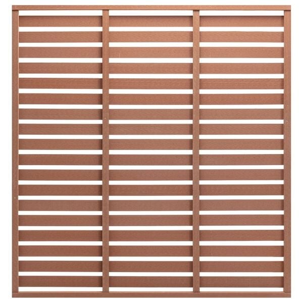 Panneau de clôture composite marron 180x180 cm - 35% de remise