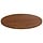 Plateau de table rond en chêne massif Ø50cm - Brun foncé - 38% de remise