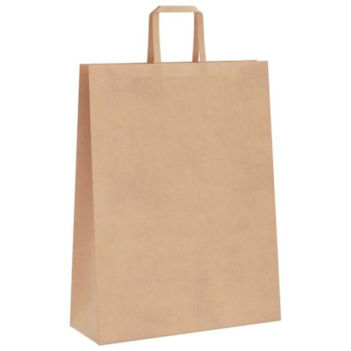 Lot de 250 sacs en papier kraft 32x12x42 cm - 33% de remise