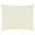 Voile d'ombrage rectangulaire 3x6 m crème - 33% de remise