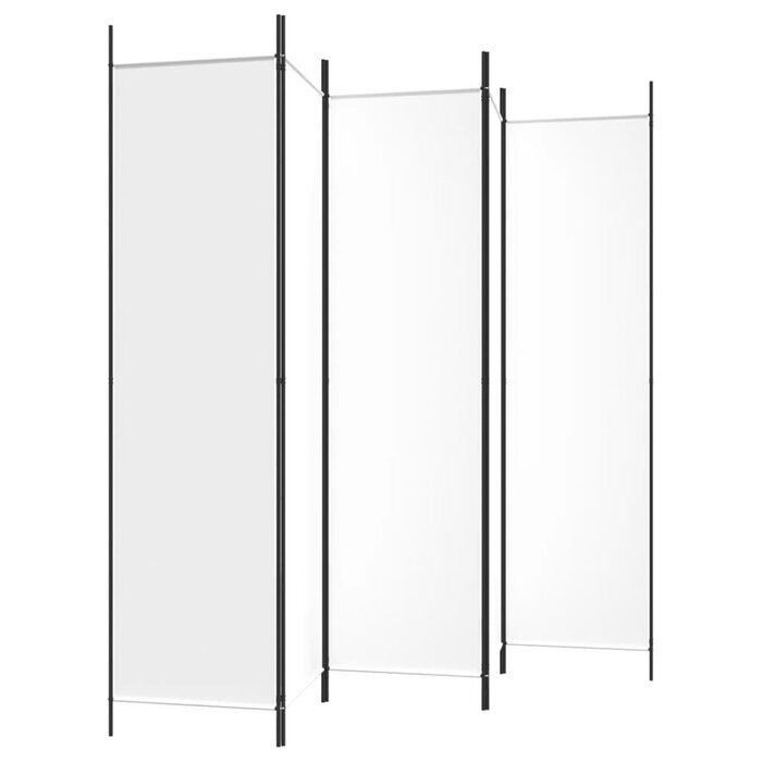 Paravent 5 panneaux 250x200 cm blanc - 32% de remise