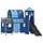 Lit mezzanine enfant avec toboggan et tour - 90x190 cm - 35% de remise