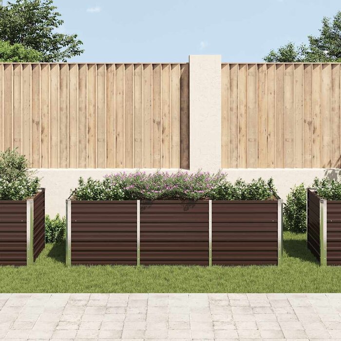 Jardinière surélevée 240x80x77 cm marron - 34% de remise