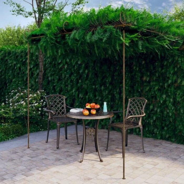 Pergola de jardin fer forgé 3x3m - 35% de remise