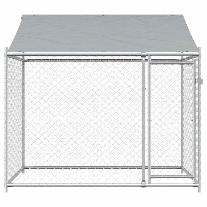 Chenil pour chien en acier galvanisé 2x2x2 m - 37% de remise