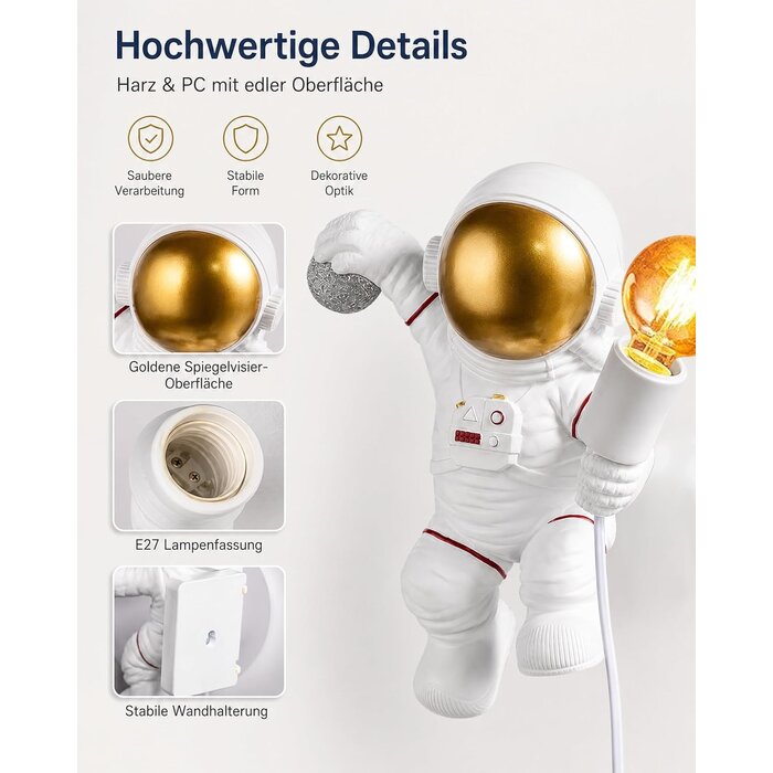 Applique murale Astronaute enfant - 34% de remise