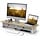 Support Double Moniteur avec Tiroirs - Bois effet Chêne - 35% de remise