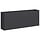 Jardinière surélevée acier 200x40x80cm - Noir - 35% de remise