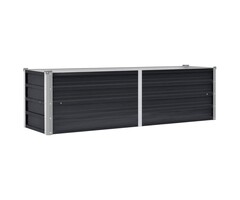 Vidaxl Jardinière surélevée acier 160x40cm - Anthracite - 44% de remise