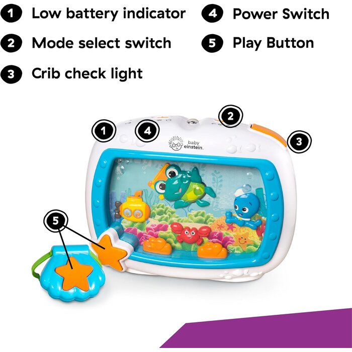 Veilleuse aquarium pour bébé avec télécommande - 33% de remise