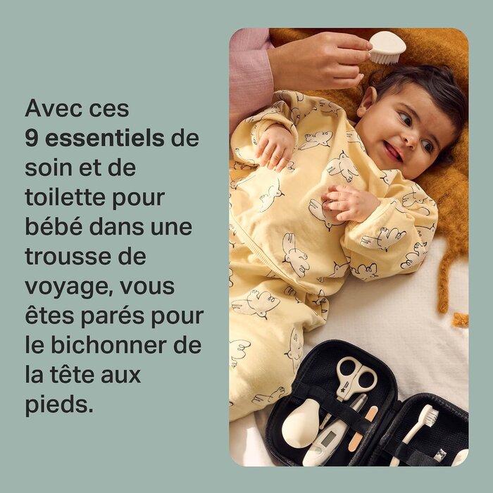 Kit de soin complet pour bébé 9 pièces - Noir - 29% de remise