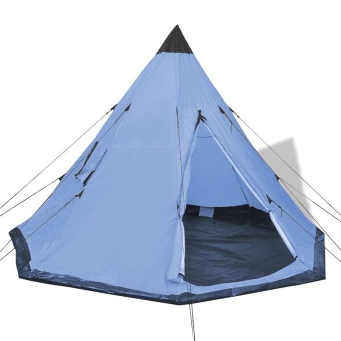 Vidaxl Tente tipi 4 personnes bleu clair - 34% de remise