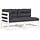 Banc de jardin 2 places en pin blanc - 35% de remise