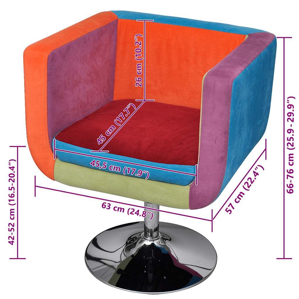 Vidaxl Chaise design patchwork réglable - 35% de remise