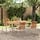 Table de jardin en teck et inox 150x90 cm - 35% de remise