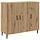 Buffet bas chêne artisan 90x34x80 cm - 34% de remise