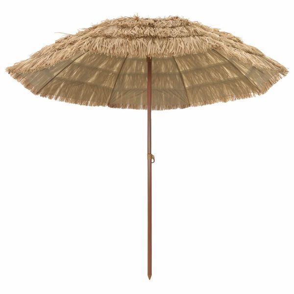 Vidaxl Parasol de plage 255 cm Naturel - 34% de remise - Déballé / Bon état