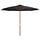 Parasol de jardin en bois 350 cm Anthracite - 34% de remise