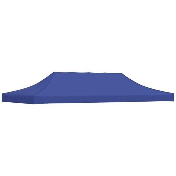 Vidaxl Toile de toit pour tonnelle 3x6 m bleu - 35% de remise