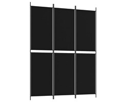 Vidaxl Paravent 3 panneaux 150x200 cm noir - 47% de remise