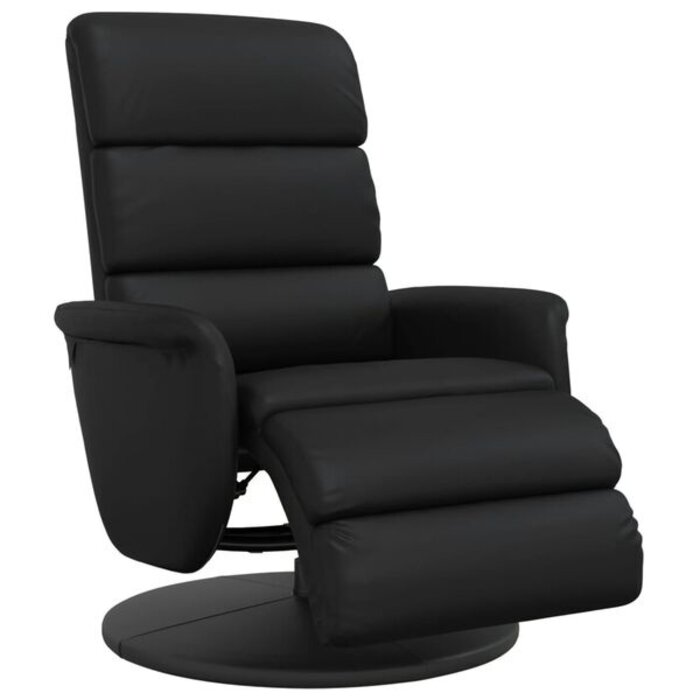 Vidaxl Fauteuil inclinable en similicuir noir - 35% de remise