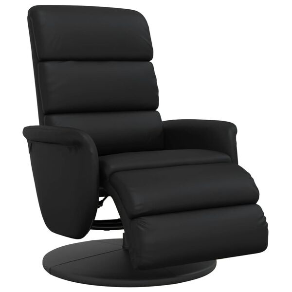 Vidaxl Fauteuil inclinable en similicuir noir - 35% de remise