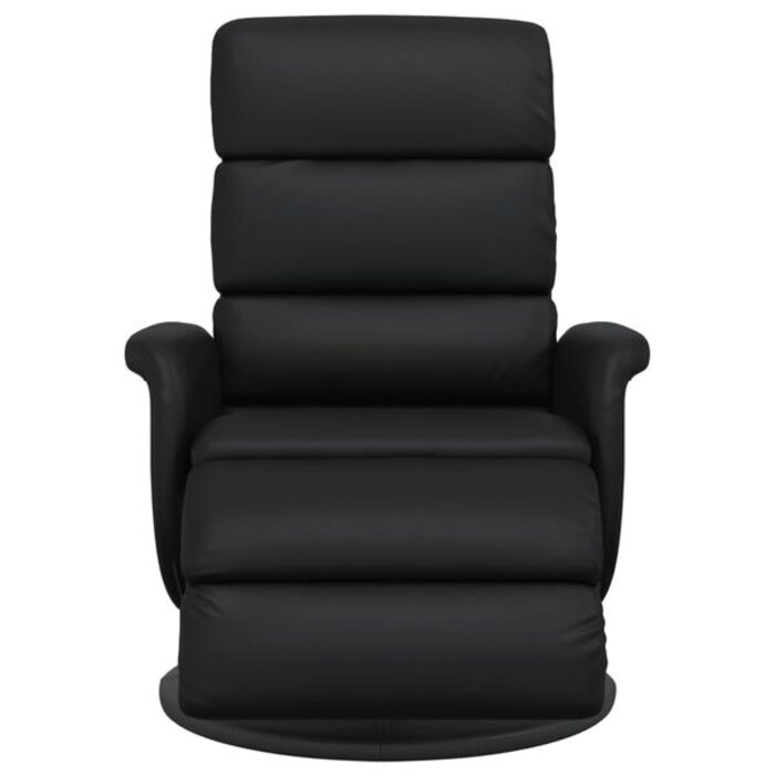 Vidaxl Fauteuil inclinable en similicuir noir - 35% de remise