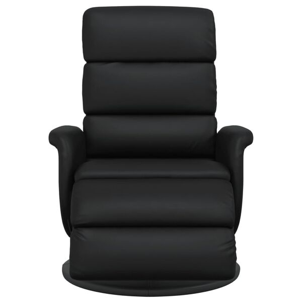 Vidaxl Fauteuil inclinable en similicuir noir - 35% de remise