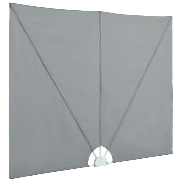 Vidaxl Pare-soleil pliable pour terrasse 240x160 cm gris - 32% de remise
