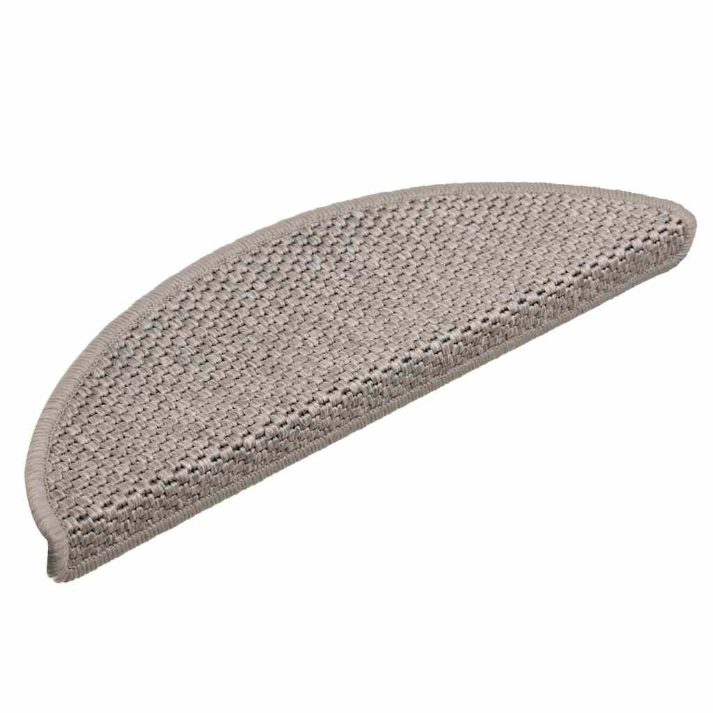 Vidaxl 15 Protège-marches aspect sisal argenté - 56x17cm - 34% de remise