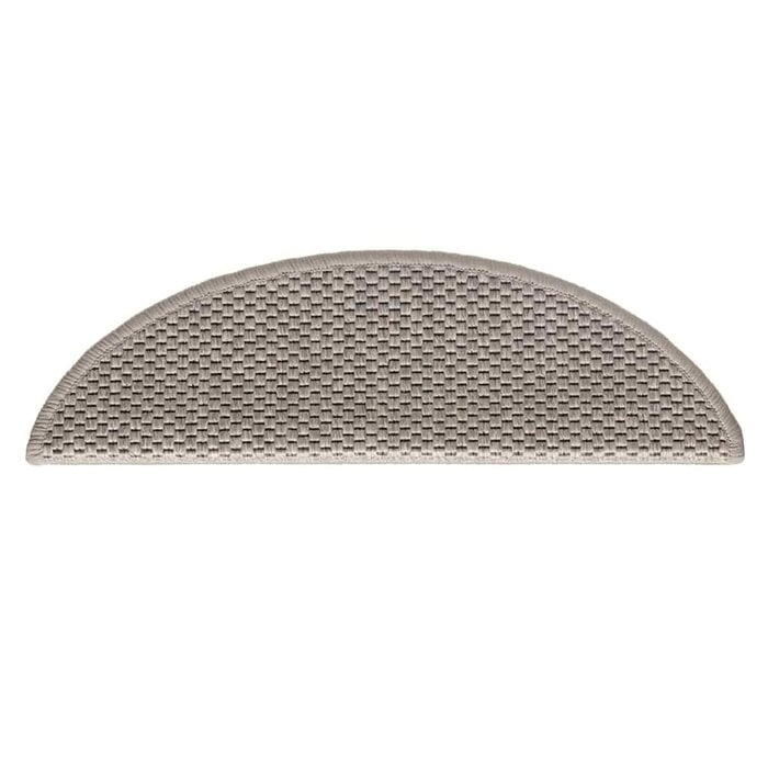 Vidaxl 15 Protège-marches aspect sisal argenté - 56x17cm - 34% de remise