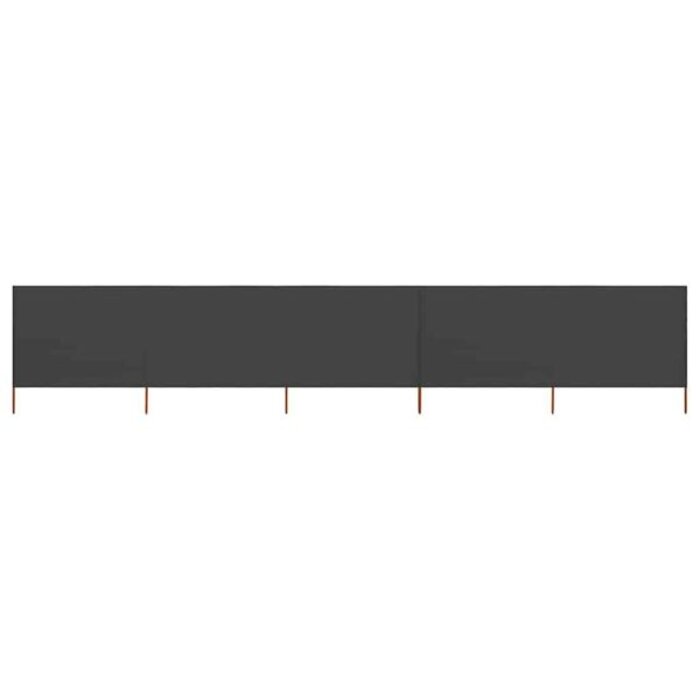 Vidaxl Pare-vent pliant 5 panneaux 600x160 cm anthracite - 34% de remise