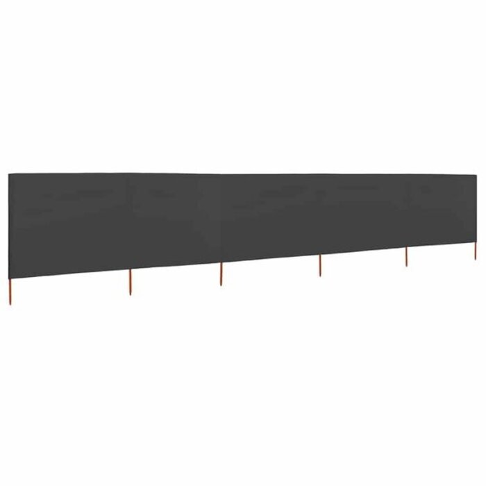 Vidaxl Pare-vent pliant 5 panneaux 600x160 cm anthracite - 34% de remise