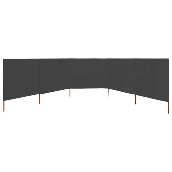 Vidaxl Pare-vent pliant 5 panneaux 600x160 cm anthracite - 34% de remise