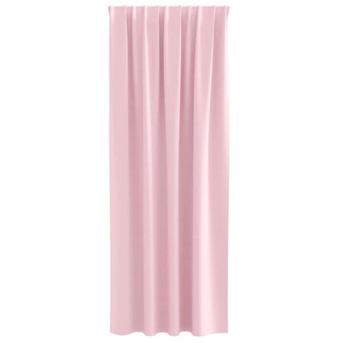 Vidaxl Rideaux occultants Rose bébé 245x140cm - Lot de 2 - 32% de remise