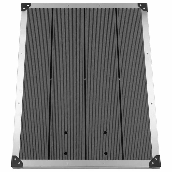 Vidaxl Receveur de douche extérieur 80x62 cm WPC Gris - 34% de remise