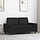 Canapé 2 places en tissu noir 120 cm - 35% de remise