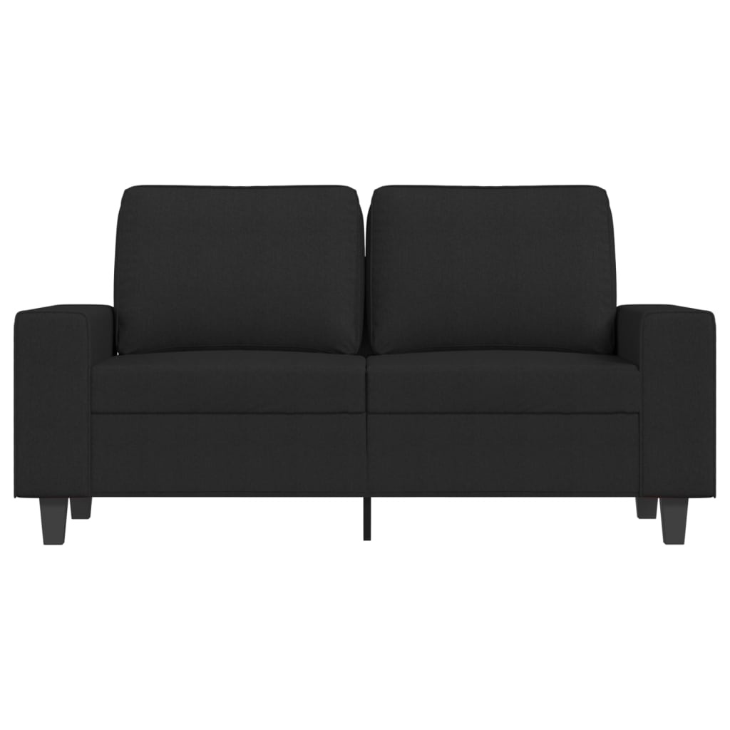 Vidaxl Canapé 2 places en tissu noir 120 cm - 35% de remise